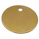 Engraved Dog ID Tag, Brass, 32mm
