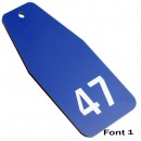 Large Hotel Key Tag, Various Colours, 100mm x 47mm